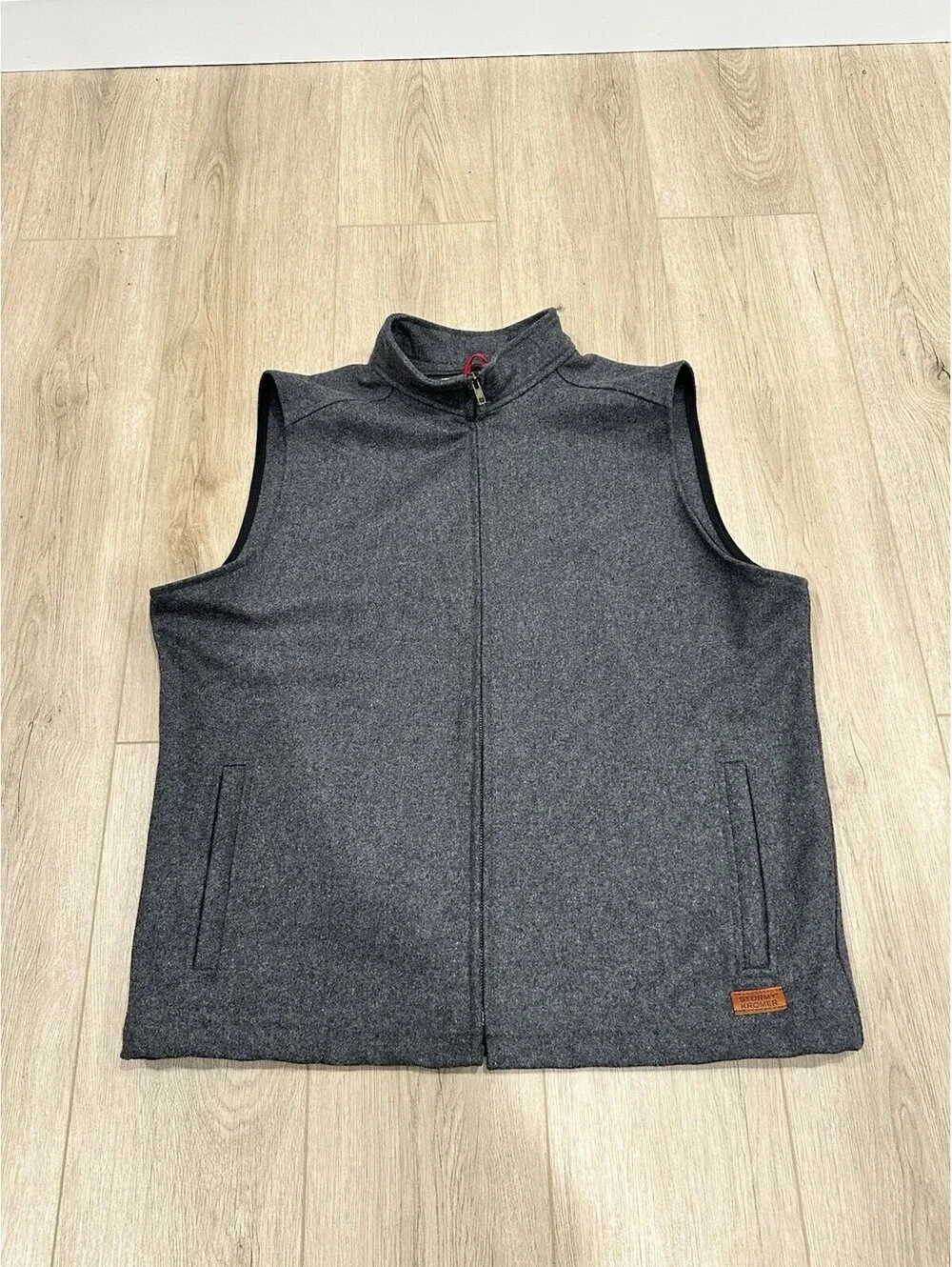 Stormy Kromer Vest Mens XL Wool Blend Full Zip Gray Outdoor